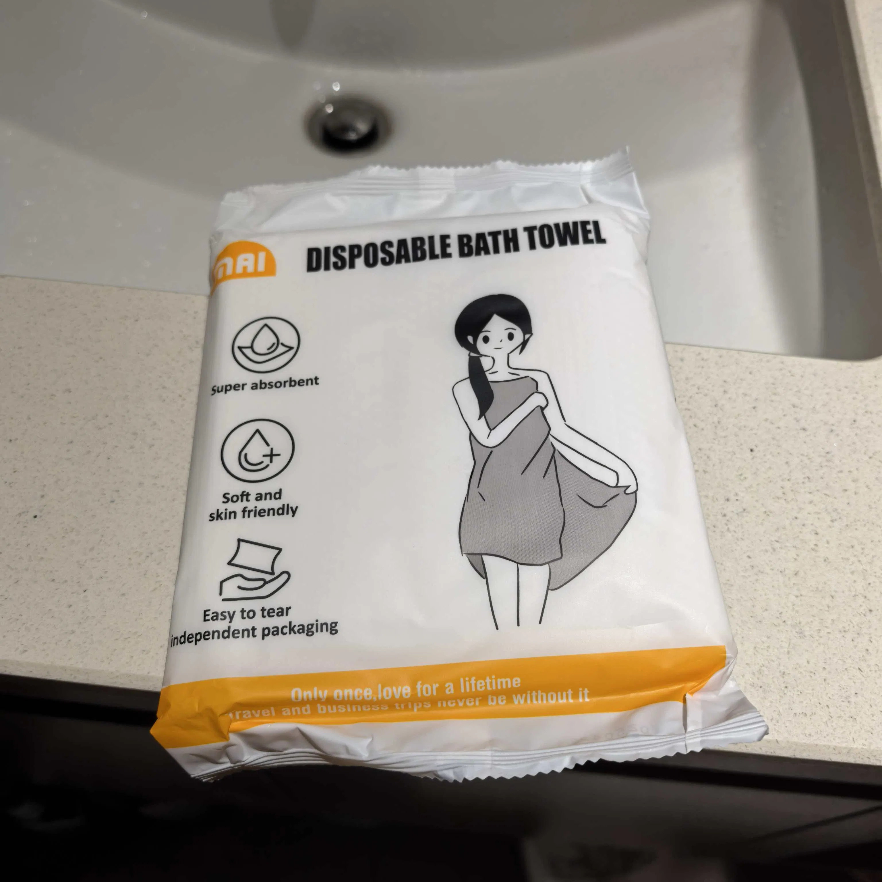 Custom Logo Cotton Strong Absorbent Soft and Convenient Cleaning Towel Disposable Face & Bath Towel