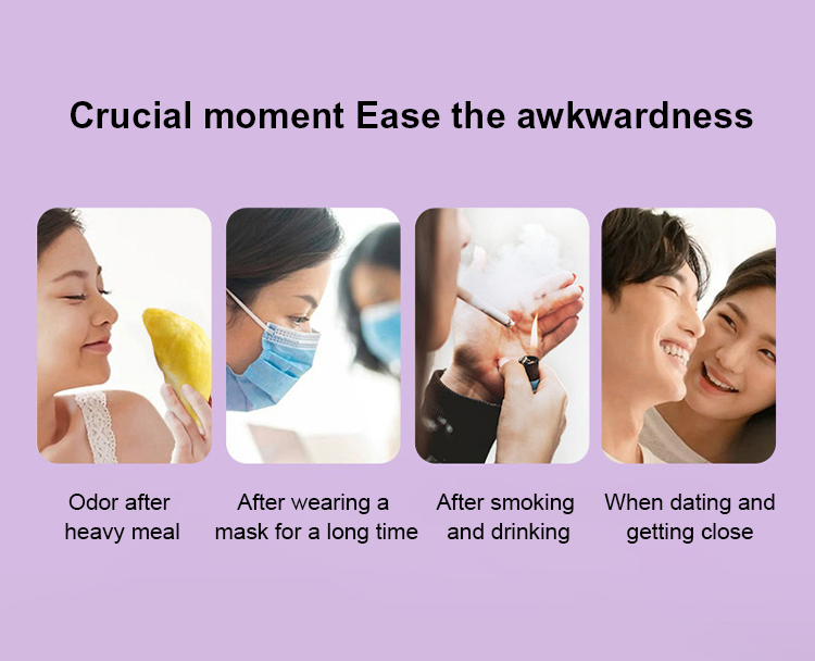 Glorysmile Fruit Flavored Mouth Spray Portable 3s Fresh Breath