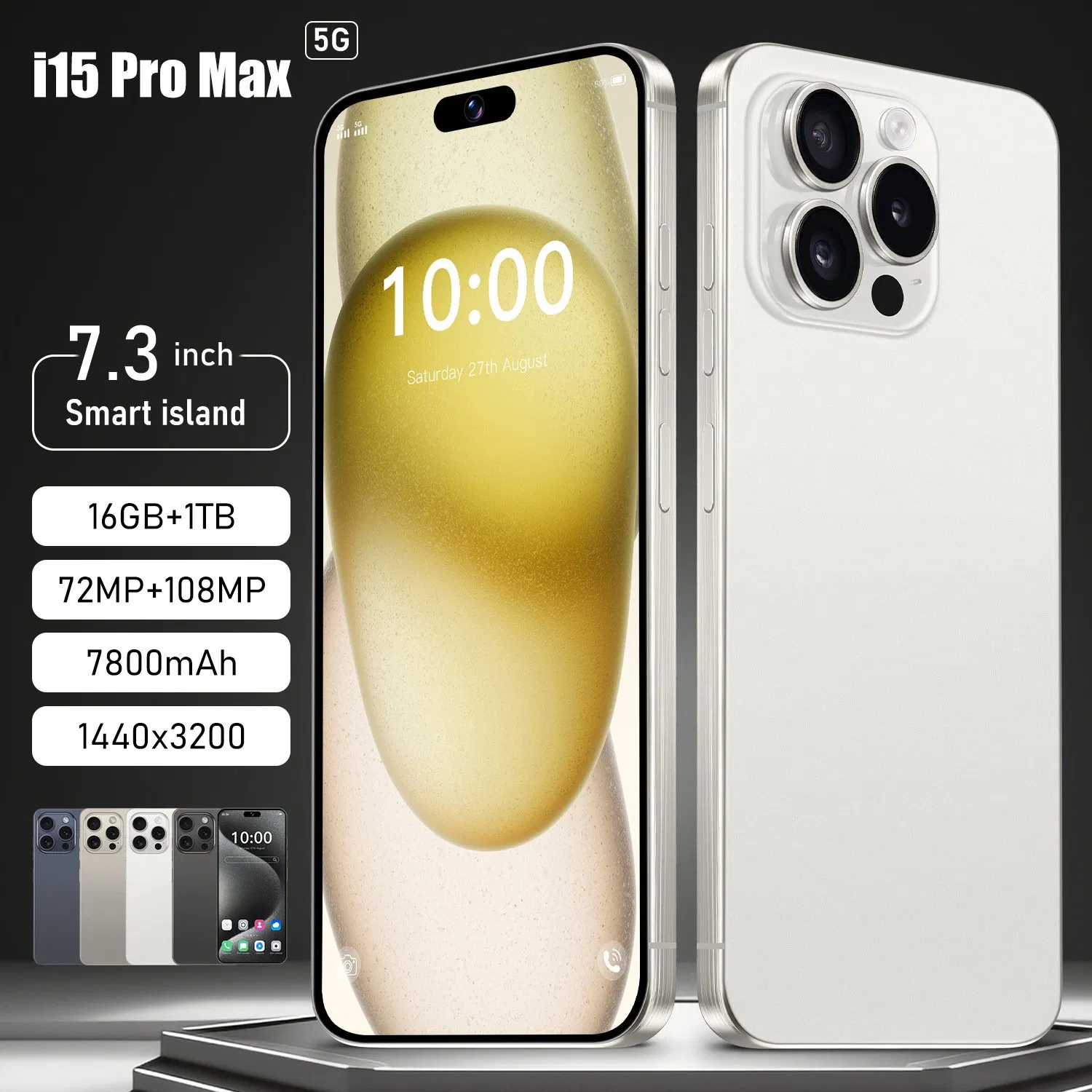 Смартфон 5G I-Phone 15 PRO Max 256GB, защищенный