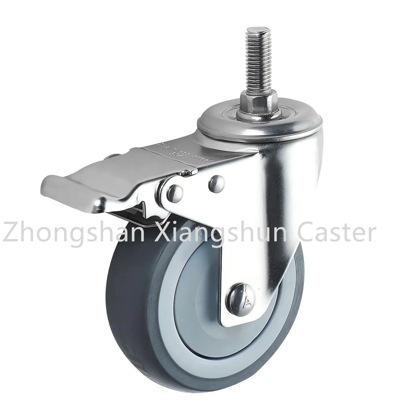 High Quality SUS 304 Stainless Steel TPR Caster Wheel, High Anti Corrosion with Quiet and Smooth Rotation, for Furnitures, Labs, Hospital