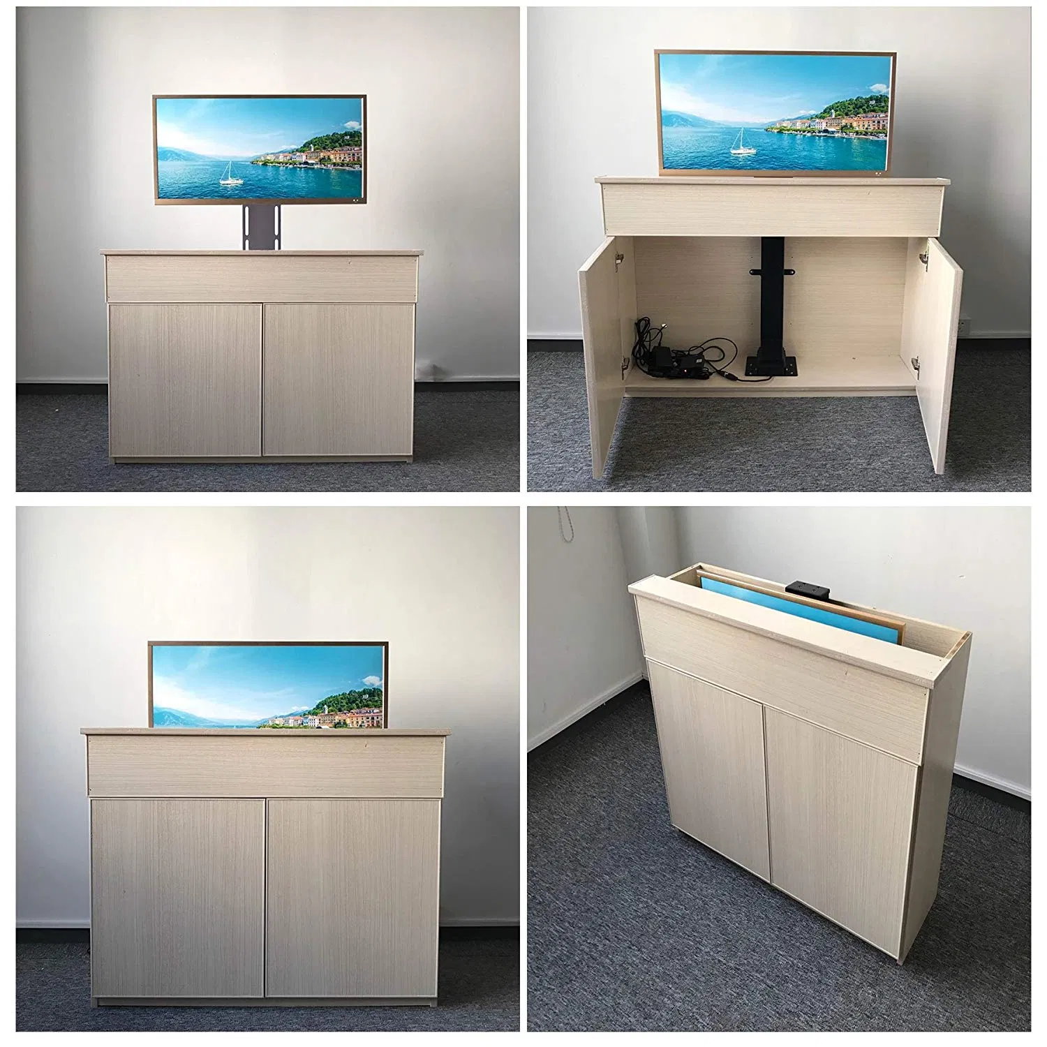 32 70 Inch Extra Large Motorized Ceiling Drop Down TV Lift Stand Mechanism