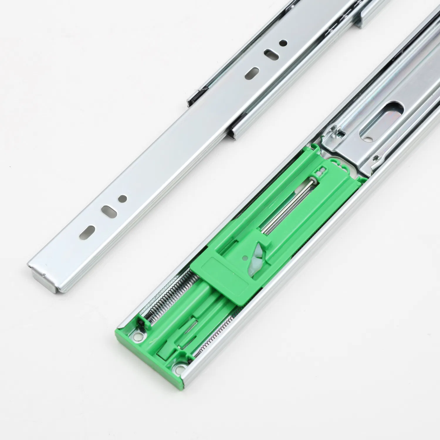 Hardware Fitting Green Dumper 45mm Soft Close Full Extension Telescopic Drawer Channel