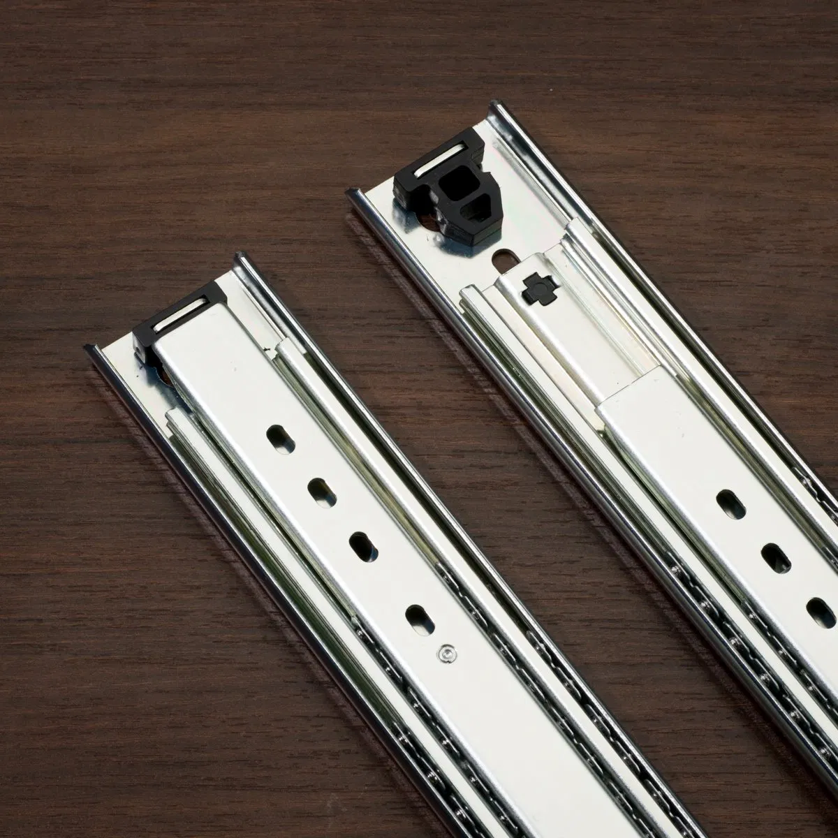 Hardware 53mm Heavy Duty Cold Rolled Steel Full Extension Ball Bearing Drawer Slides