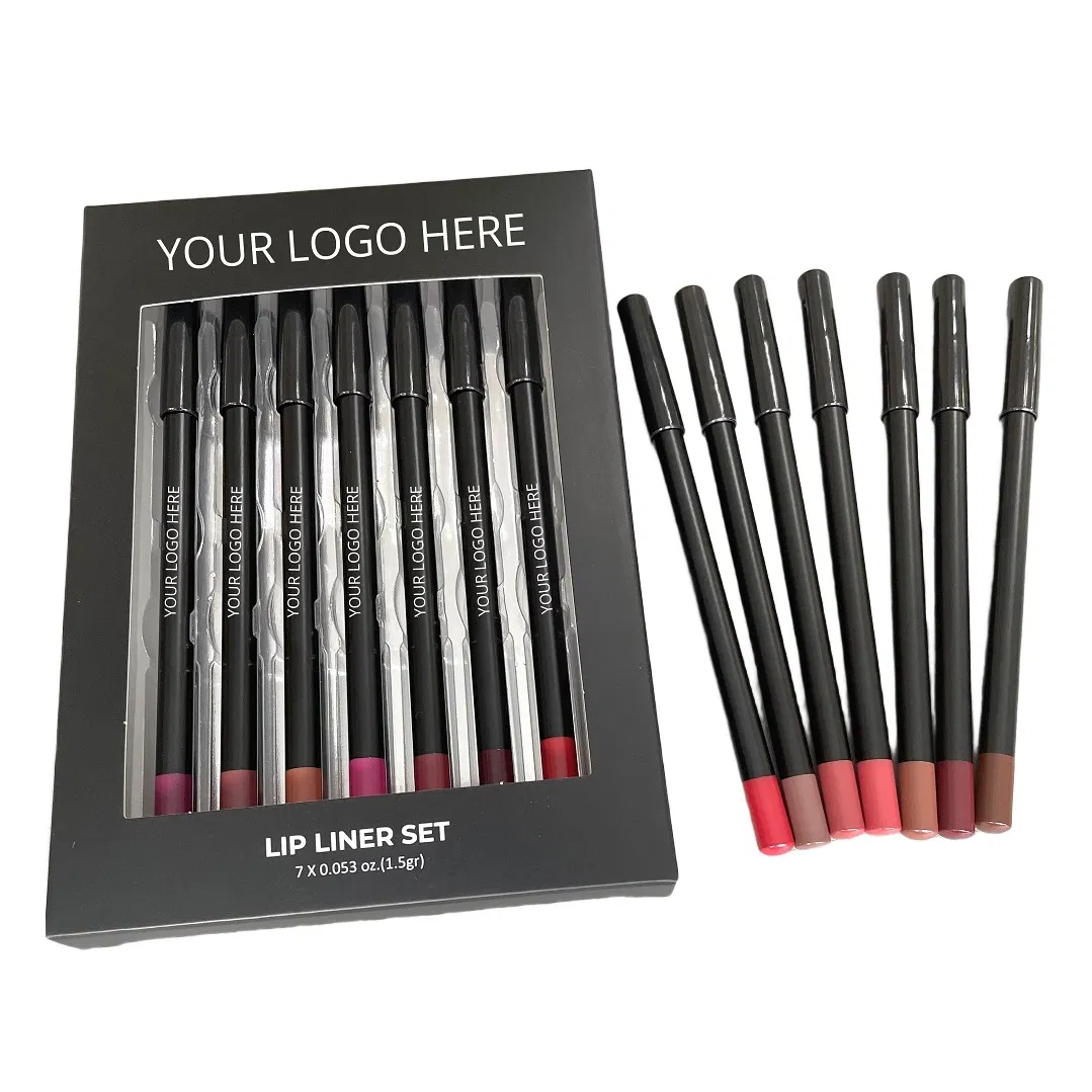 Custom Logo Vendor Lip Liner Set Matte Creamy Liner Pencil Kit
