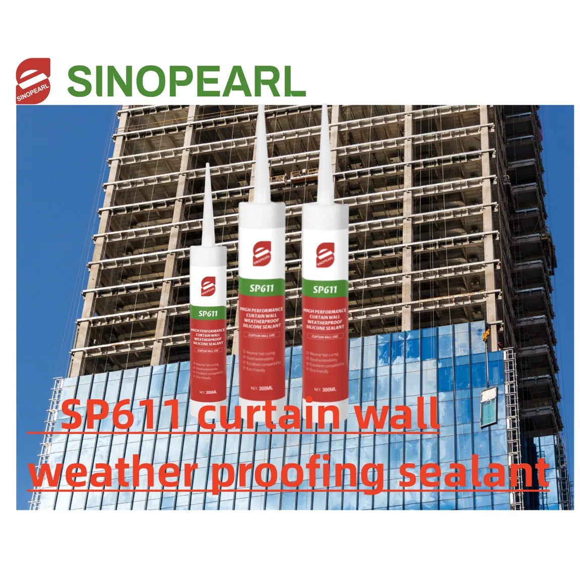 Chine Pearl Bond OEM Weather Proof Silicone Sealant for Curtain Wall Sealing Super Adhesive