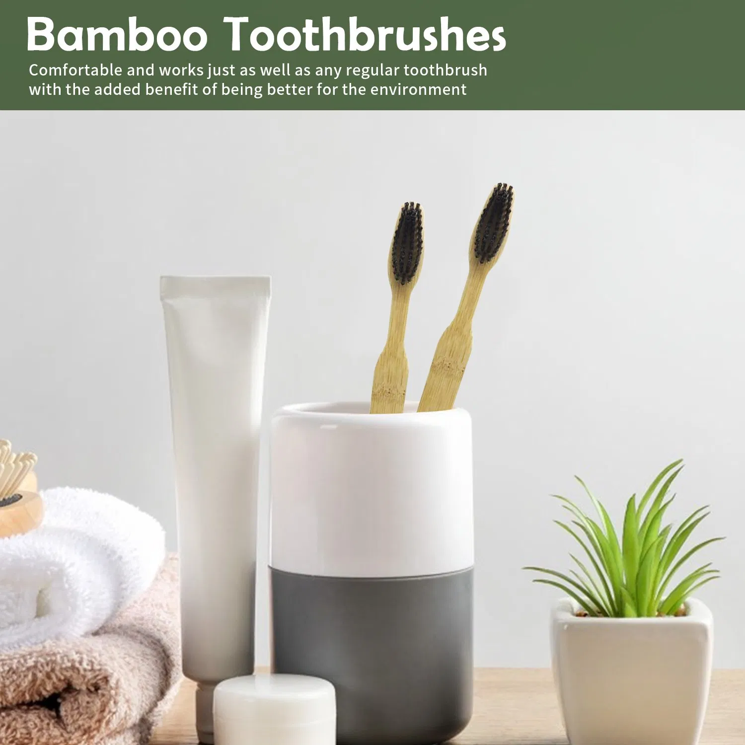 Recyle Bamboo Toothbrush for Travel Hotel Home Use