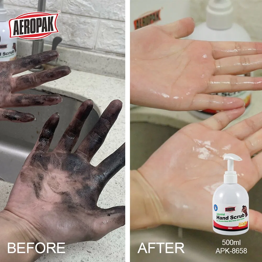 Aeropak 500ml Bottle Fast Grease Dissolution Industrial Hand Oil-Removing Care Scrub Car Maintenance Degreasing Scrub