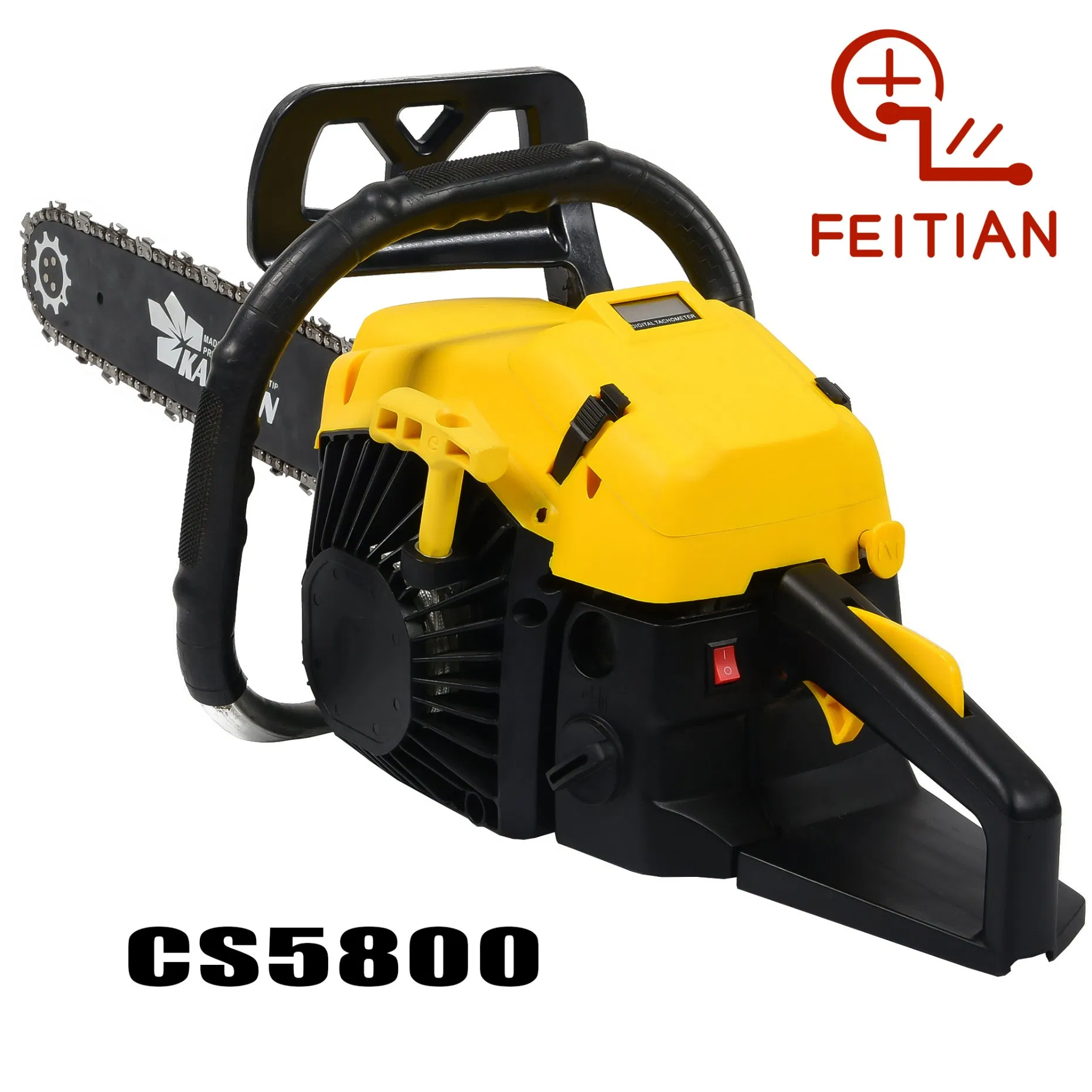 Professional 58cc Gasoline Chain Saw High Efficiency Garden Machine