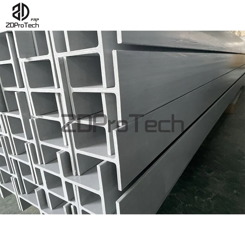 Professional Manufacturer High Tensile Strength FRP Profiles GRP H Beam