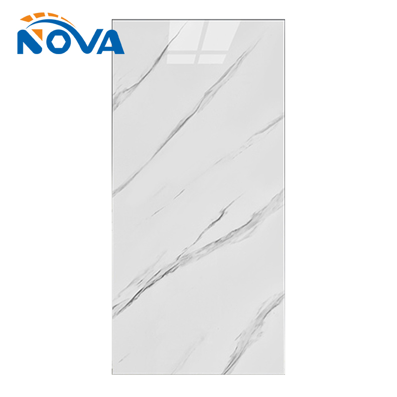 Black Marble Tile with PVC Interior Decoration Mildew-Proof Moisture-Proof Floor Wall Tile