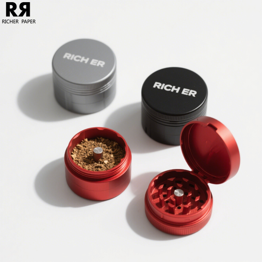 Factory Hot Selling Degradable Grinder 55mm Two-Layer Environmentally Friendly Wheat Straw Grinder Custom Logo Grinder
