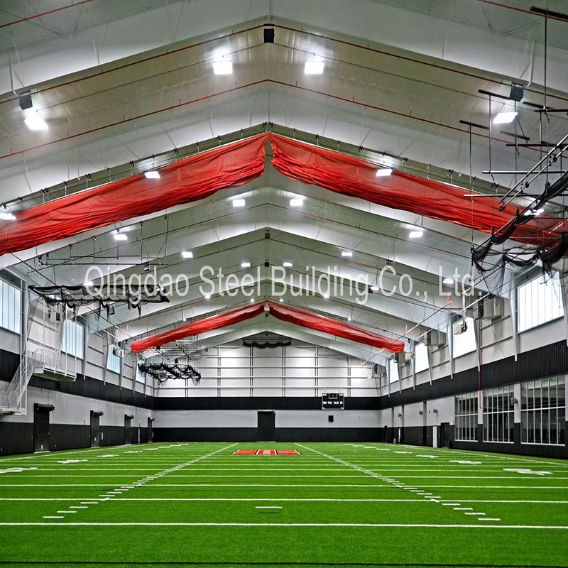 Prefabricated Steel Structure Indoor Badminton Court Steel Structure Football Court Sport Hall
