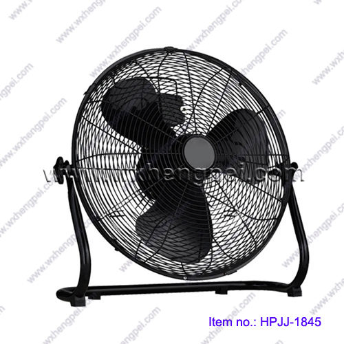 20 Inch Hiqh Velocity Floor Fan 3 Powerful Speeds / Cooling Metal Fan
