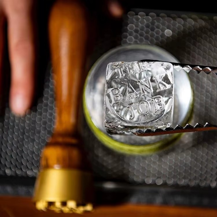 Customized Ice Stamp with Bar Whiskey Ice Cube Stamp Personalized Logo Ice Mold