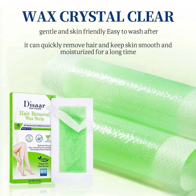 20PCS Hair Removal Body Wax Strips Soft Depilatory Waxing Strip