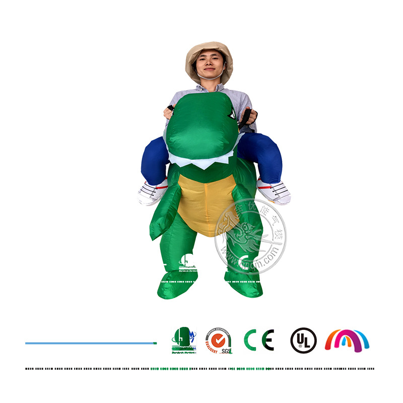 2019 New Hallowmas Inflatable Wearing Dragon Ride on Costume for Hot Wholesale