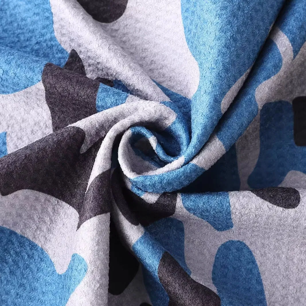 Personalized Camouflage Printing Quick Drying Microfiber Waffle Golf Towel Custom Logo