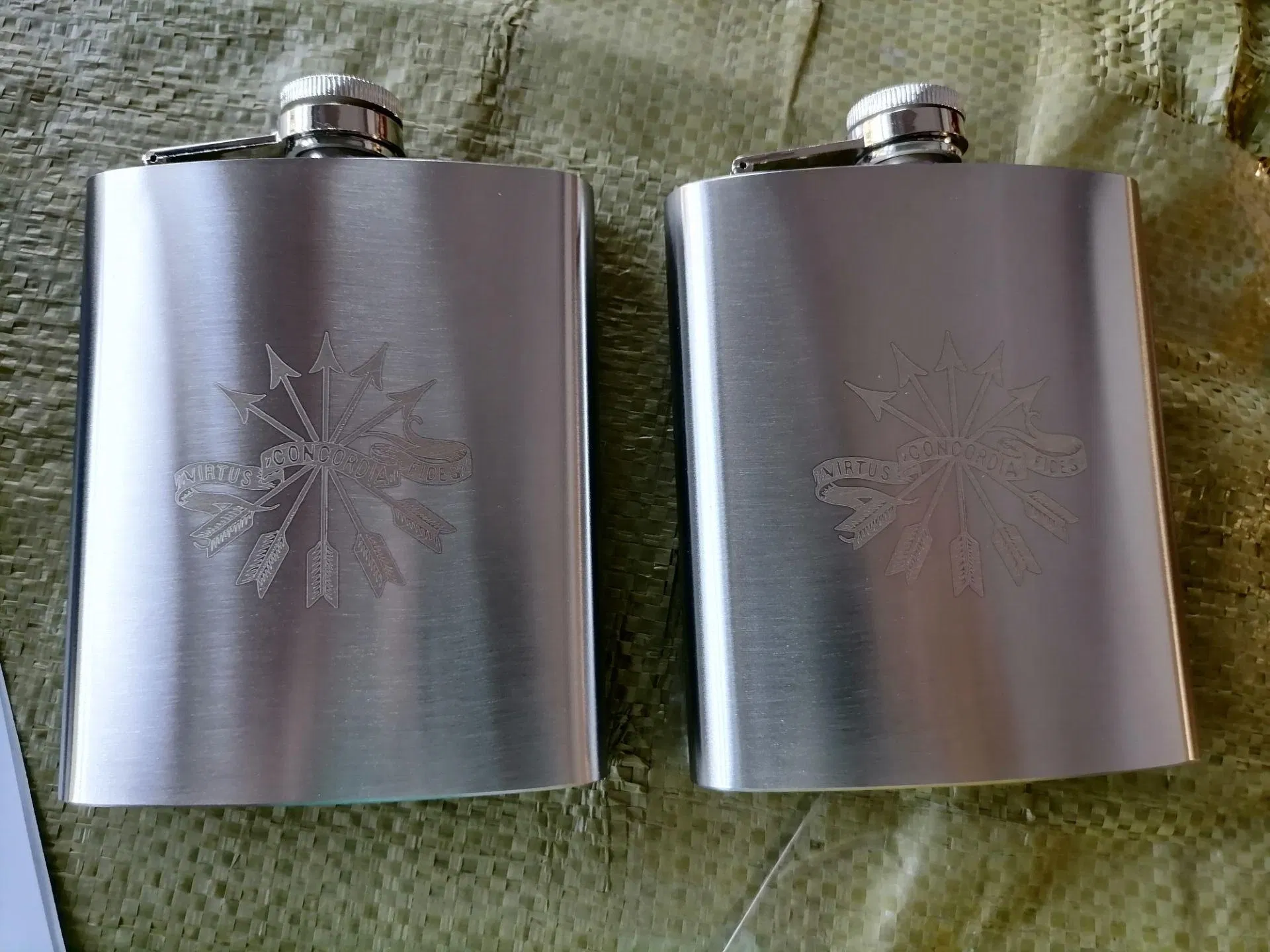 6oz Matte Black Hip Flask Stainless Steel Liquor Whiskey Alcohol Flask