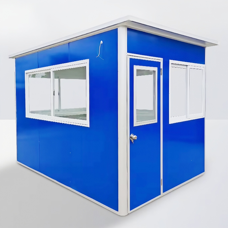 1.2m/1.5m Outdoor Steel Structure Luxury Modular Mobile Modern Portable Prefab Sentry House for Prefabricated Booth Security Guard Service Kiosks