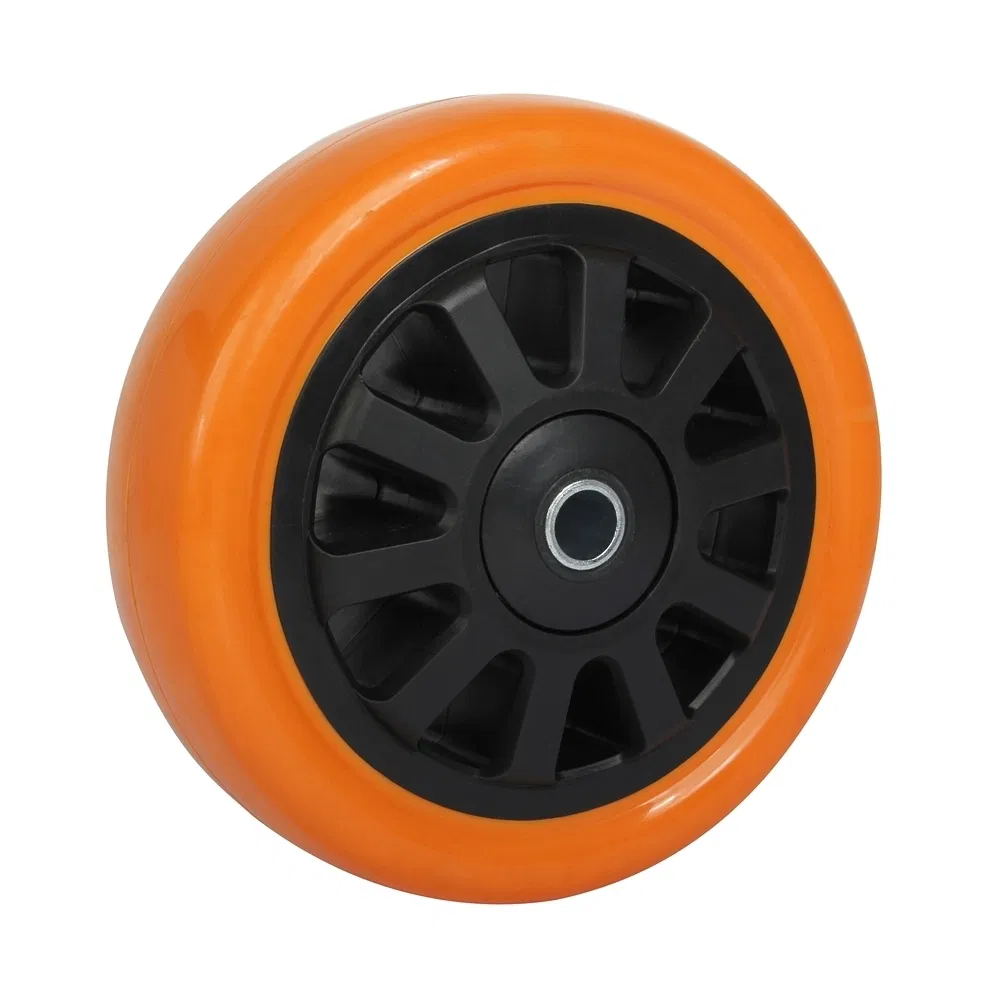 Quiet Custom Orange PU Heavy and Extra Heavy Duty Caster Wheel