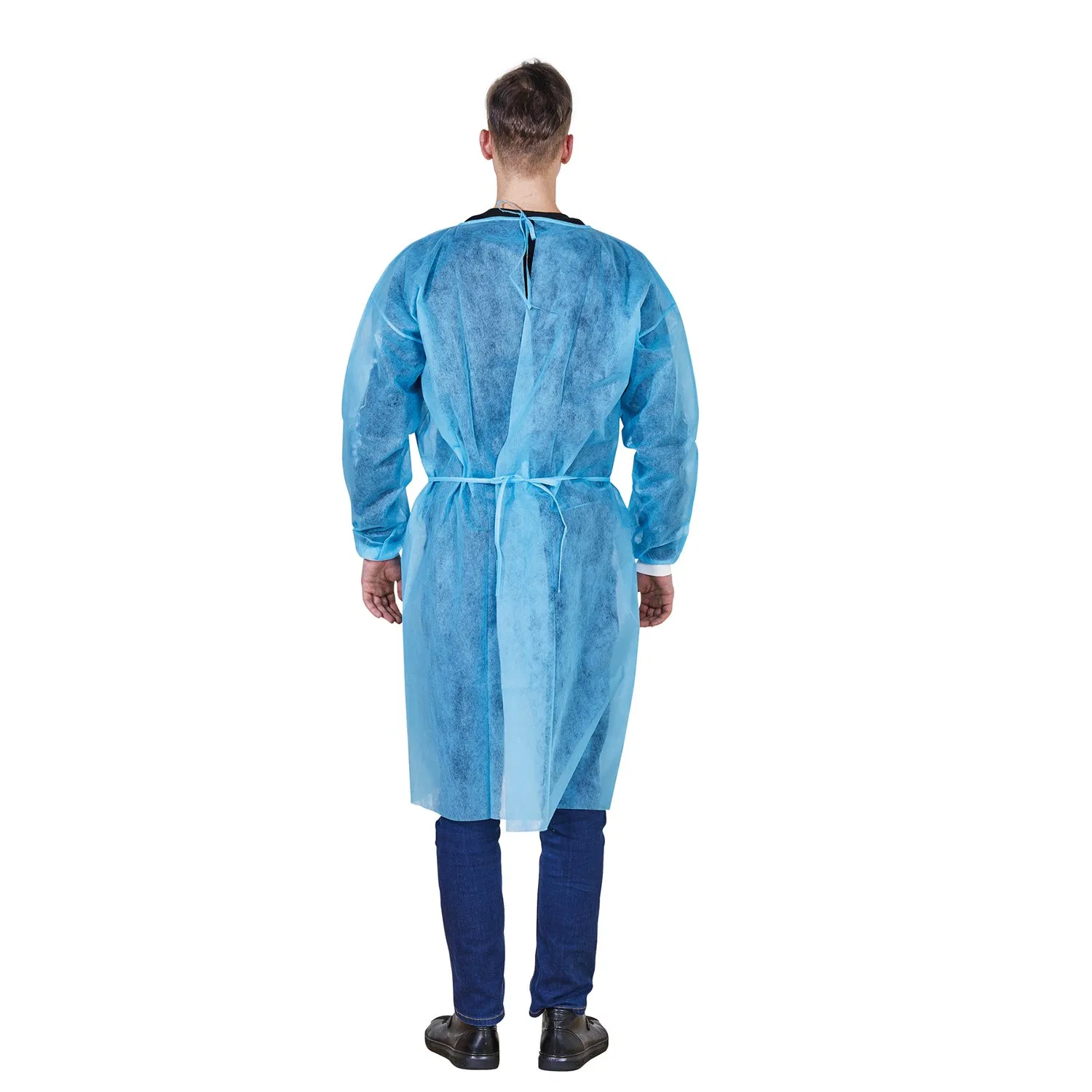 D004 Cheap Nonwoven Disposable Protective Overalls Without Hood