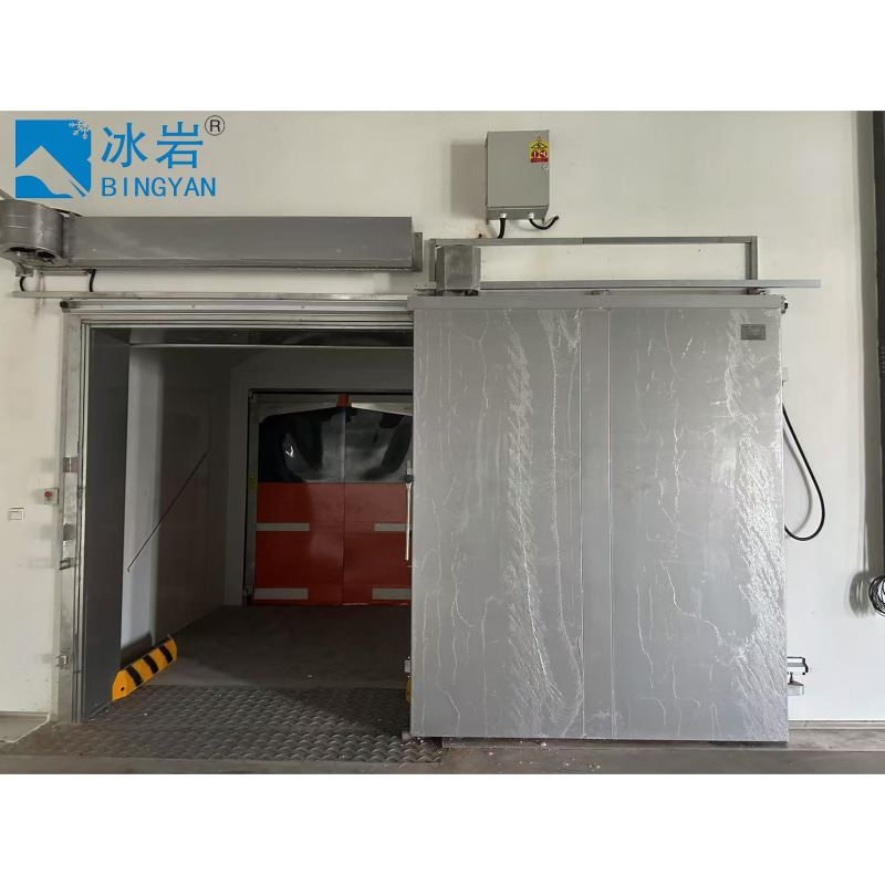 Industrial Cold Storage Sliding Door with High-Quality Metal Design