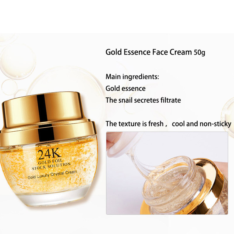 Wholesale OEM ODM Service Skincare Moisturizing Whitening Anti Aging Nourishing Exfoliating Skincare Afcare 24K Gold Face Cream