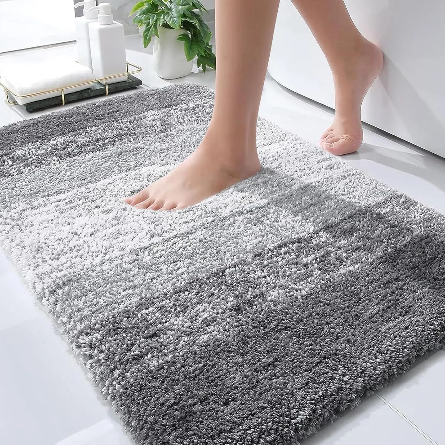 Bathroom Rugs Mat, Extra Soft Absorbent Microfiber Bath Rugs, Machine Washable Bath Mats for Bathroom Floor