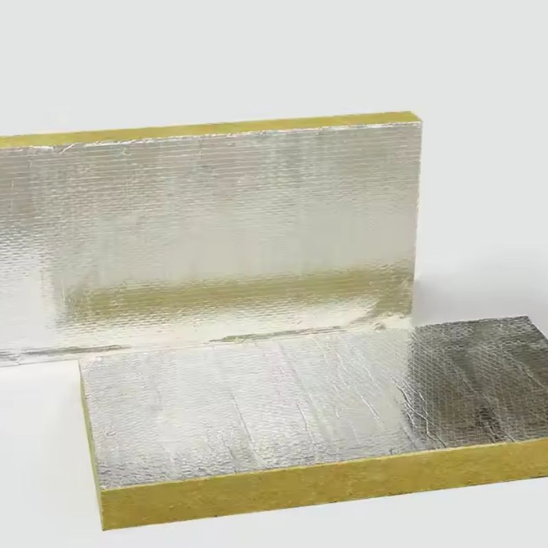 Modern Designed Rock Wool Board Aluminum Foil Heat Resistant Thermal Insulation for Modular Facade Protection