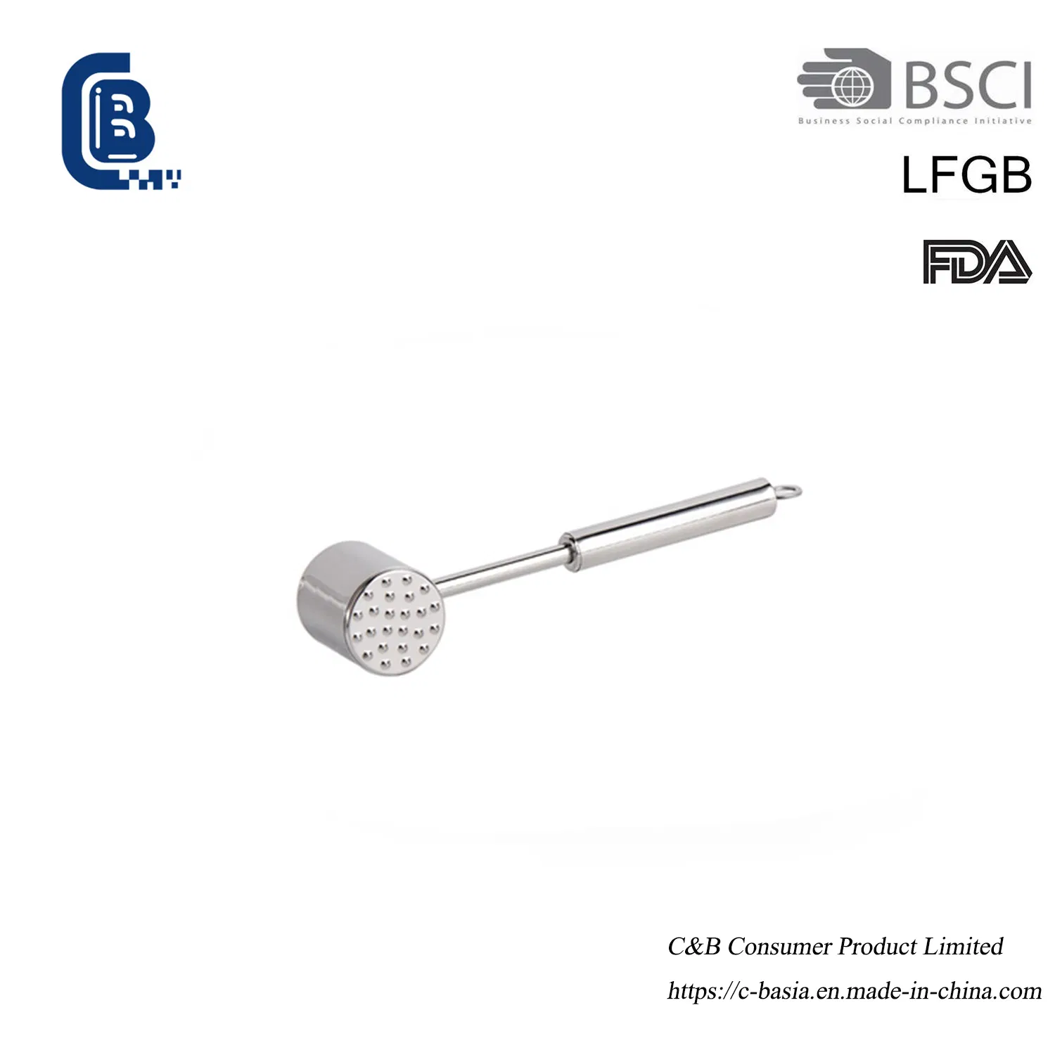 Meat Tenderizing Hammer - Double-Side Beef Mallet for Steak & Kitchen Use