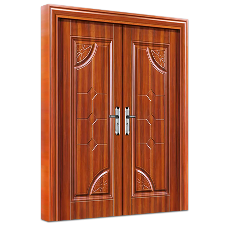 Made in China House Entry Anti-Theft Door American Exterior Security Steel Main Front Entrance Doors Design for Sale