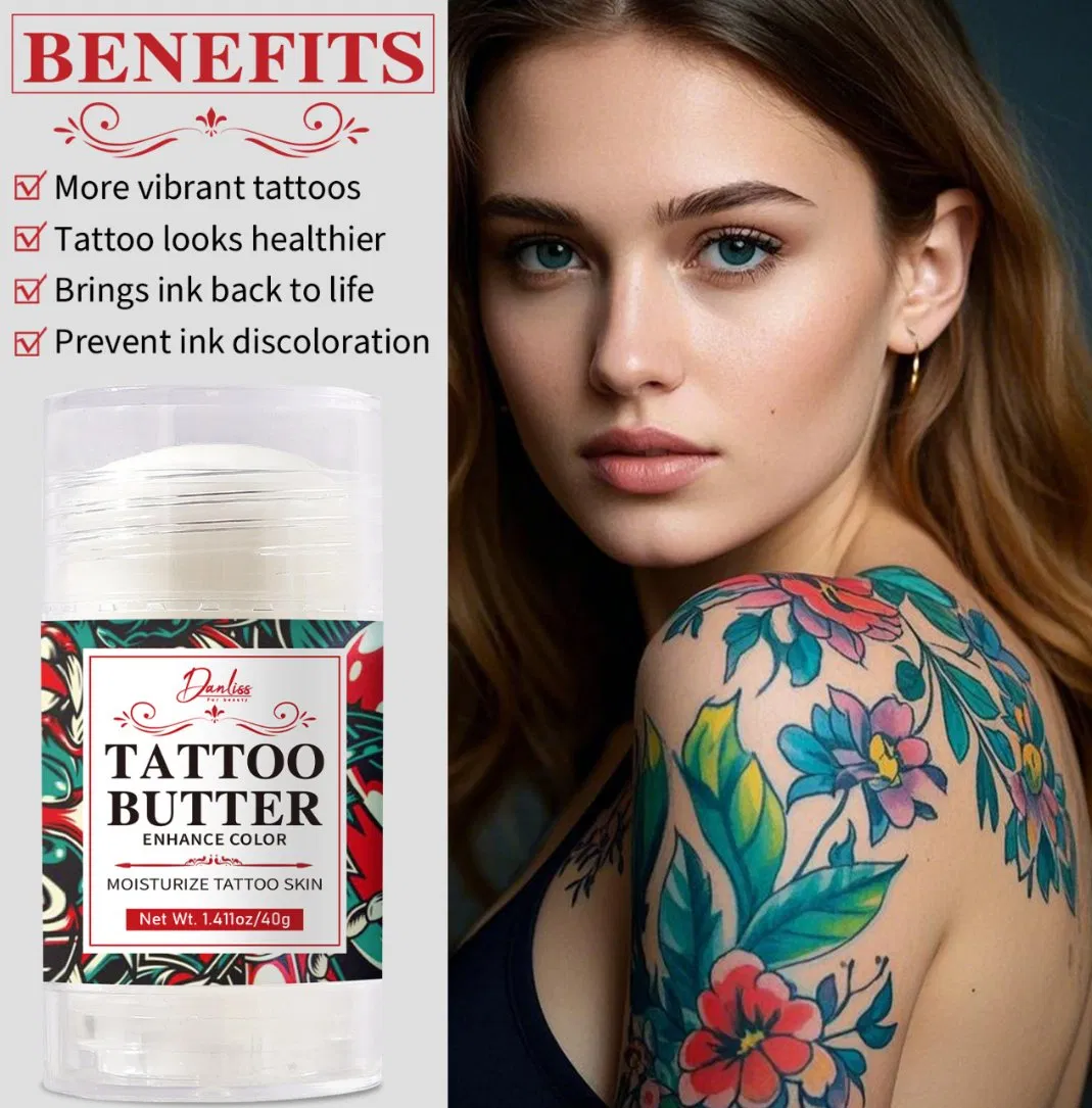 Online Wholesale and Retail Natural Tattoo After Care Butter Balm Moisturizing Organic Vegan Tattoo Aftercare Balm Stick for Color Enhance