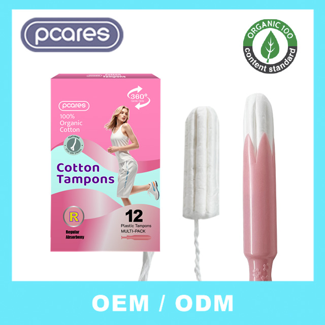 Organic Cotton Silver Finger Applicator Tampons Wholesale Cachet Tampons for DOT Cross Styles Anti-Static Melt-Blow Techniques Anitary Towel