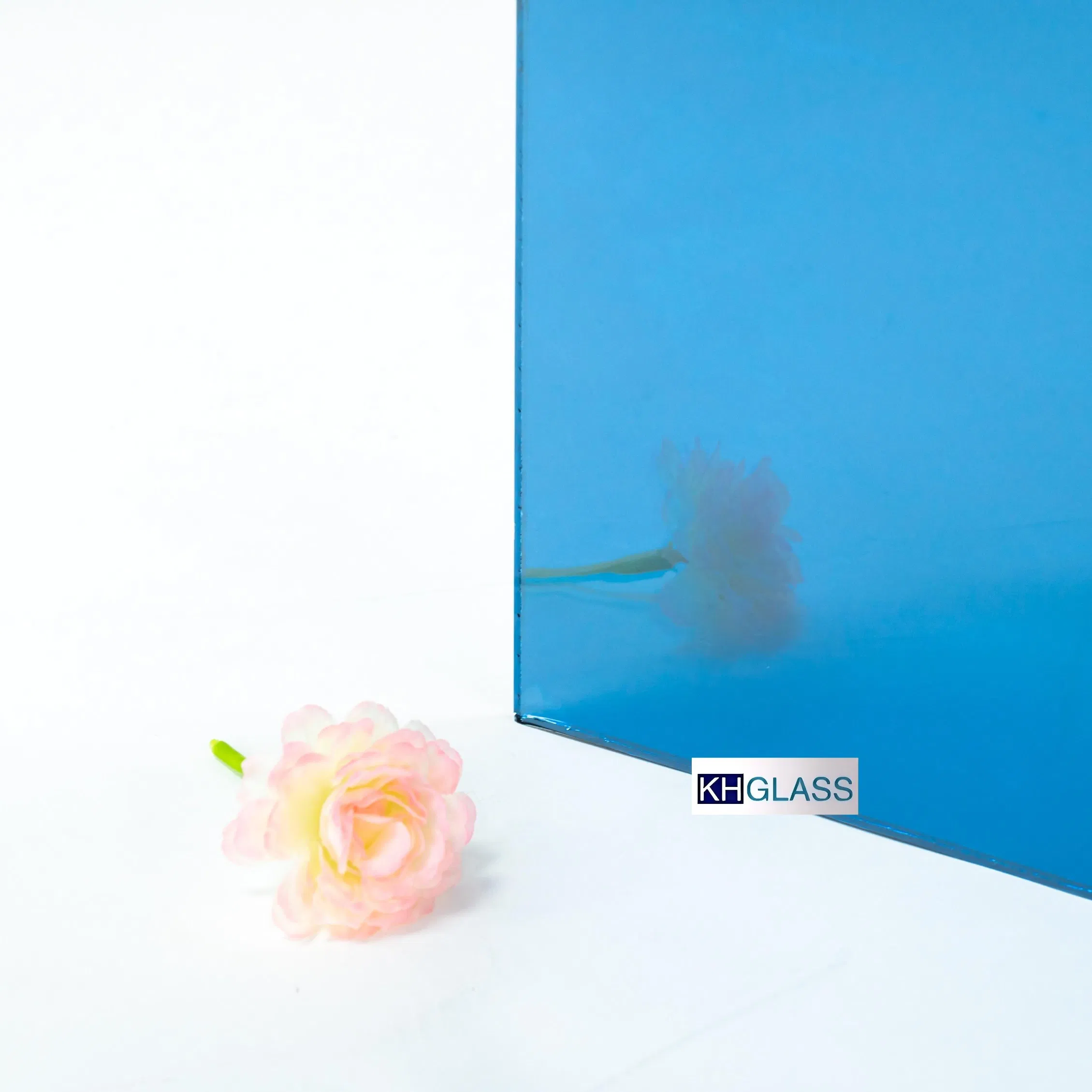 5mm Light Ford Blue/Ocean/Lake Blue Tinted Color Reflective One Way Glass