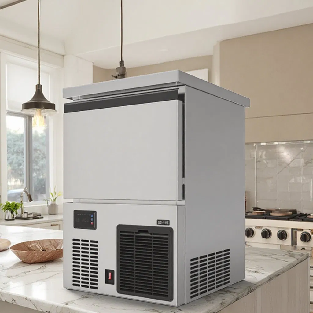 Cheaper Price Good Quality 68 Kg of Spray Ice Cubes Commercial Ice Machine