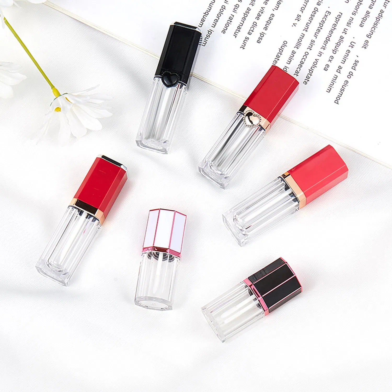 6ml Clear Mini Gloss Tube Lip Balm Containers Empty Lipstick Tubes for Lipstick
