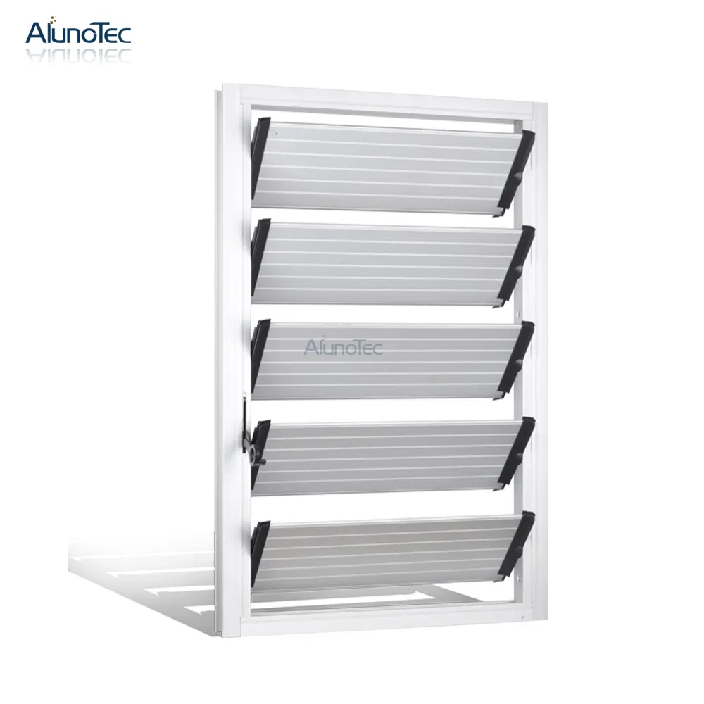 High Quality Customized Aluminum Glass Louver Mosquito Net Shutter Outdoor