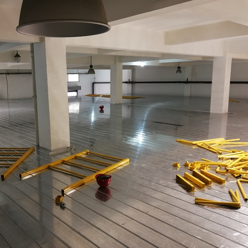 Large-Scale Steel Platform for Warehouse Storage Multi-Tier Industrial Storage Platform with Elevator Access