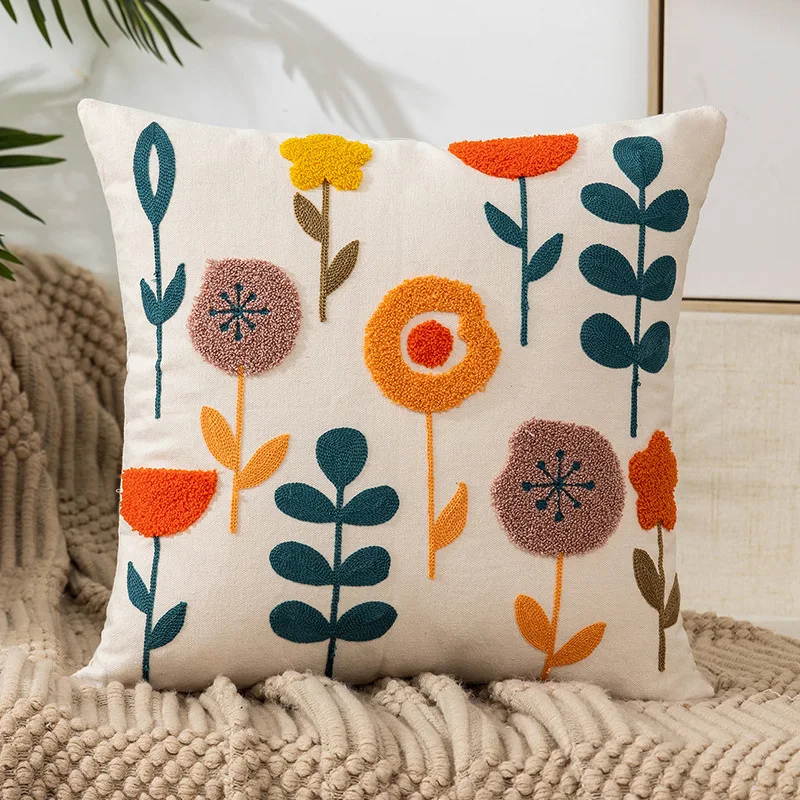 Customizable Linen Cushion Case for Handmade Tufted Pillow Cover