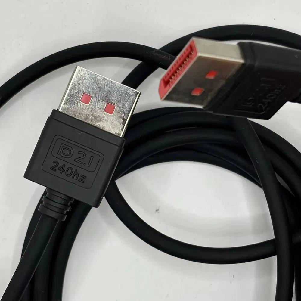 Soft Silicone Super Quality Displayport Cable 2.1 Dp 2.1 Cable 8K@120Hz 4K@240Hz 165Hz 144Hz