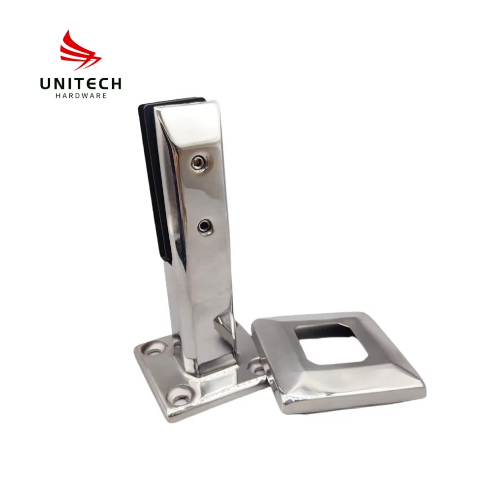 Premium 200mm Glass Spigot Clamp for Swimming Pool Railings