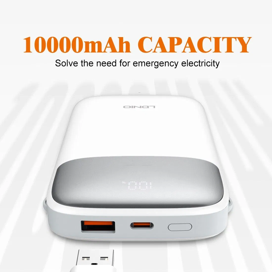 Портативный аккумулятор Ldnio PQ19 10000 мАч с быстрой зарядкой