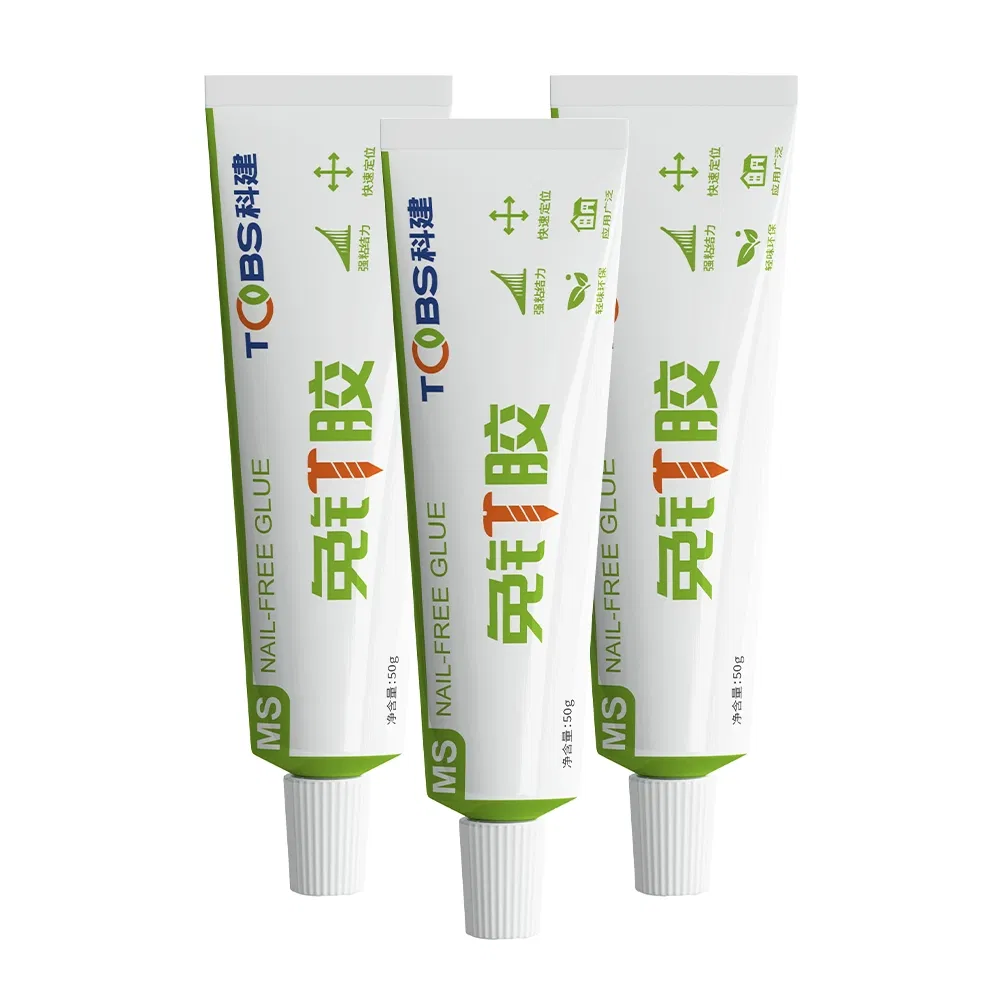 Wholesale Nail-Free Glue White Silicone Sealants Adhesives for Construction Packing Decoration Sealing Water