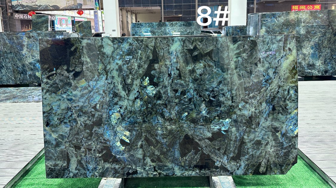 Lemurian Blue, Labradorite Blue Granite Slabs for Kitchen and Countertop, Table