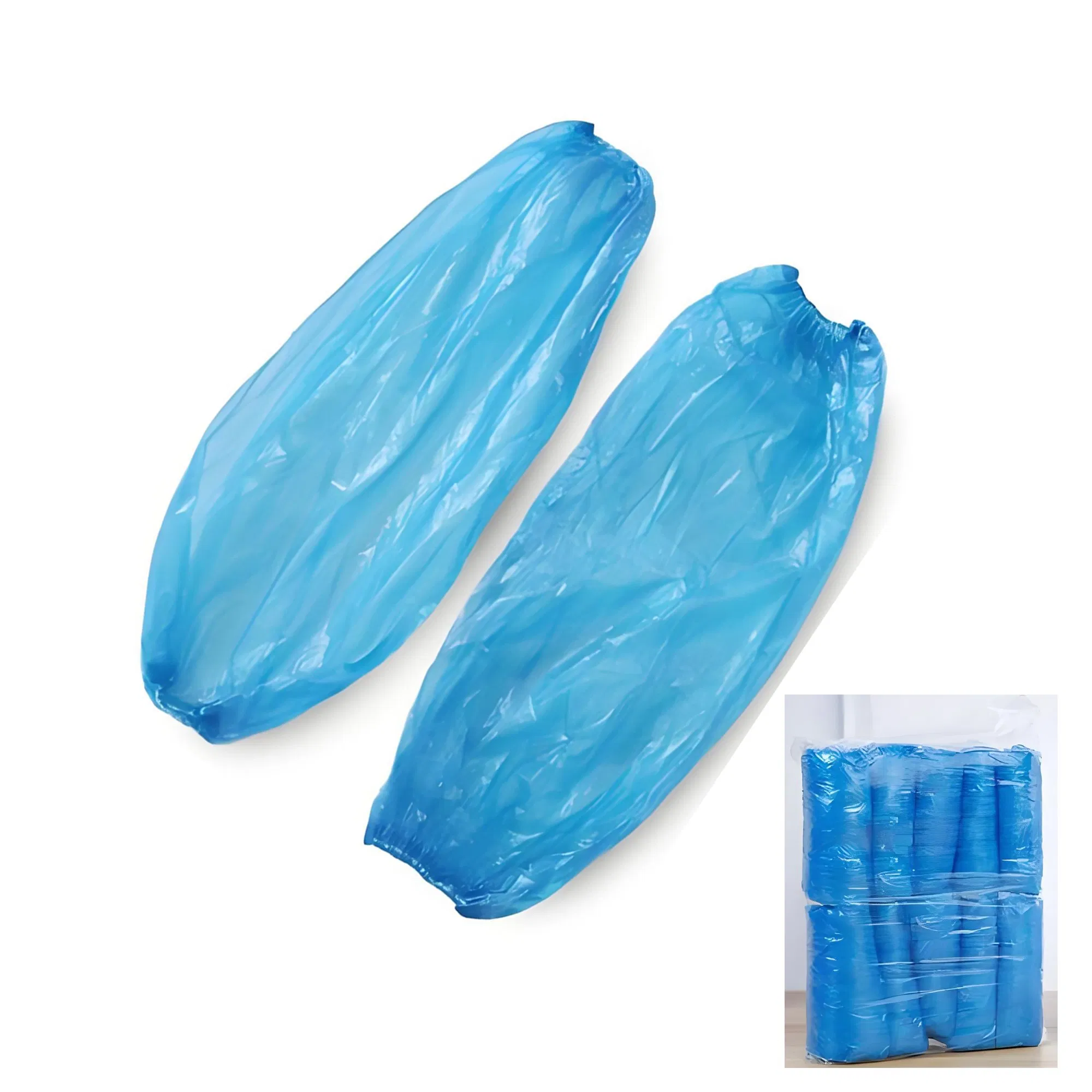 100 PCS of Packed Disposable Plastic Arm Cover PE Sleeve Covers for Food Cooking