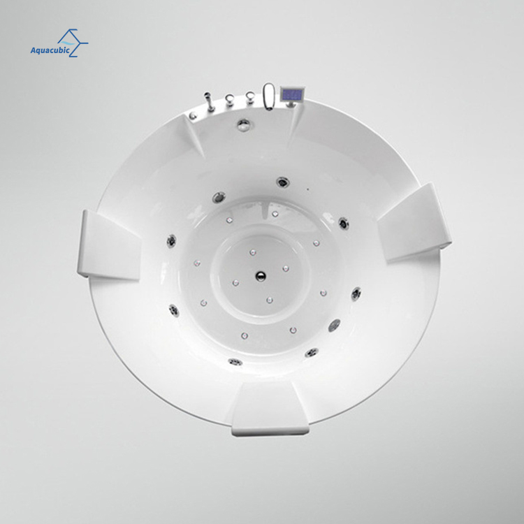 CE/TUV/SAA/Cupc New Design Spas Gecko/Balboa Control System Hot Tubs Corner White Whirlpool Massage Bathtub