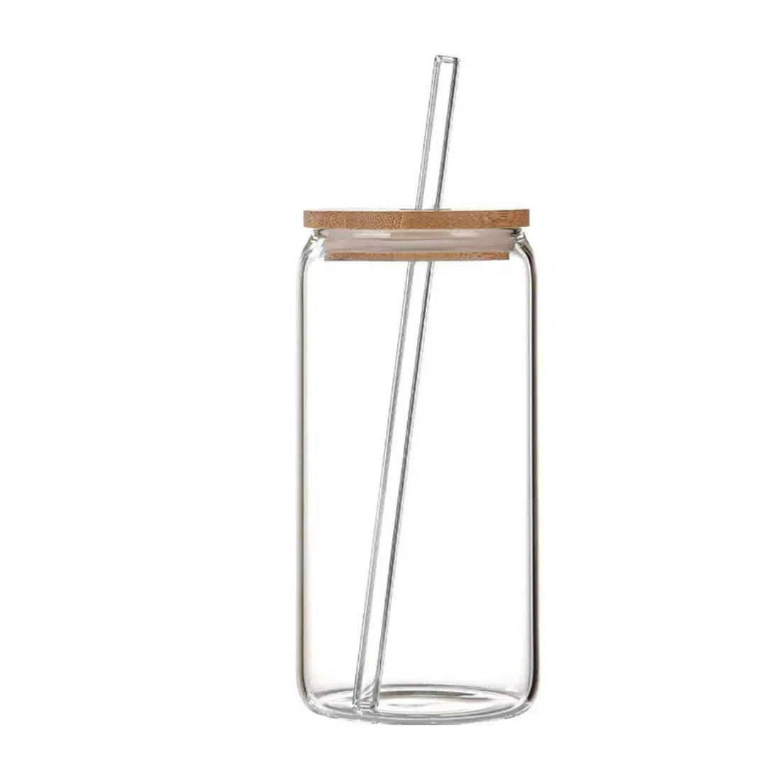 High Borosilicate Glass Sealed Jar Household Tea Candy Jar Kitchen Storage Multigrain Storage Bottle with Wood Covered