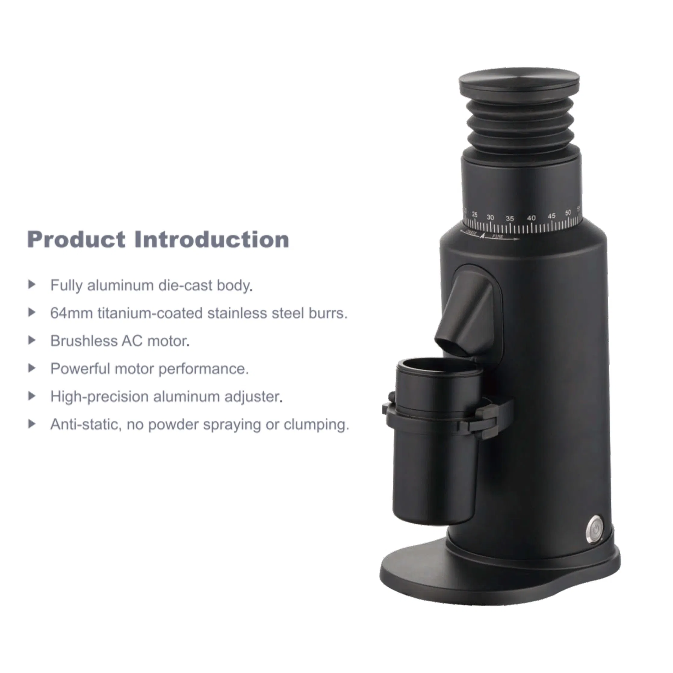 Lightweight 300W 120V 64mm Portable Grinding Disc Electric Espresso Grinder Home Appliance Coffee Machine Coffee Grinder