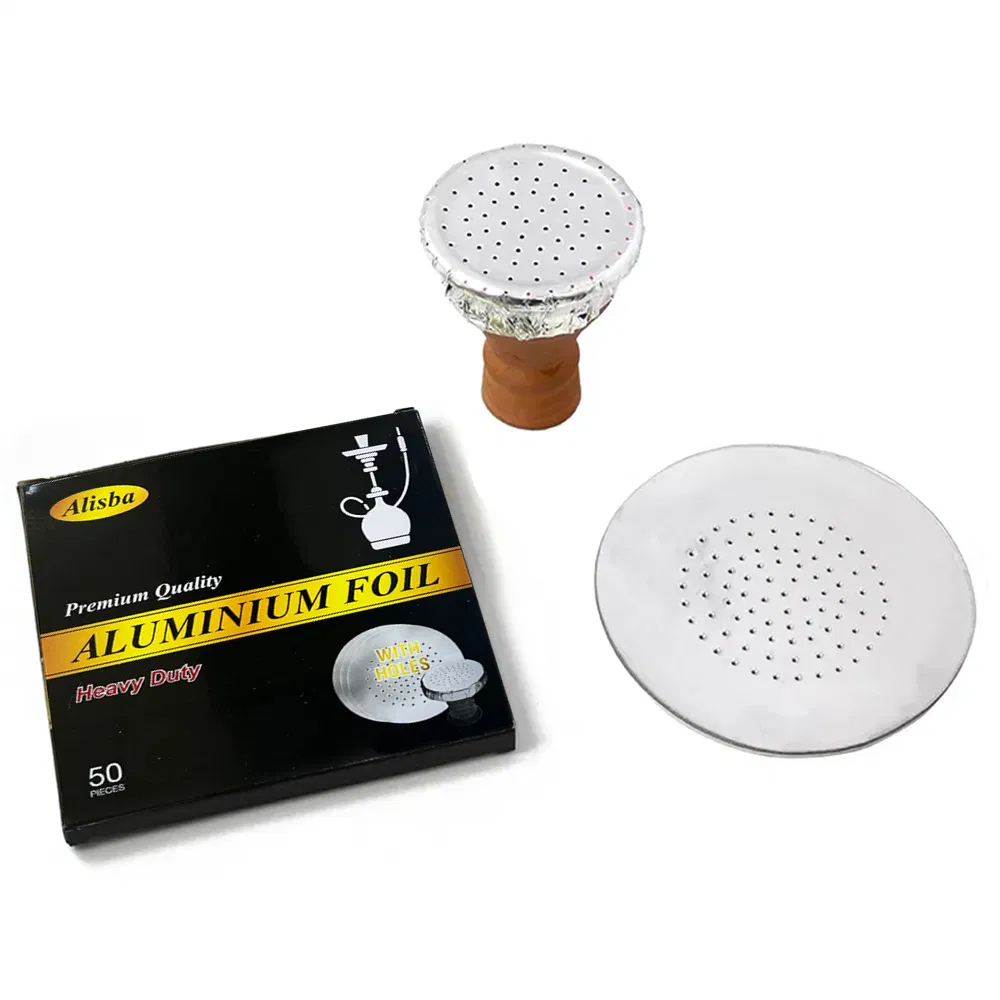 Pre Cut Shisha Hookah Accessories Hookah Tin Foil Aluminum Sheet for Smoking