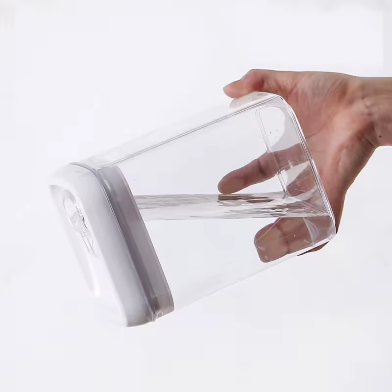 BPA Free 7 Pieces Airtight Storage Container Easy Open Lids Cereal Seal Pot Dry Food Storage Containers Plastic Jars with Lids